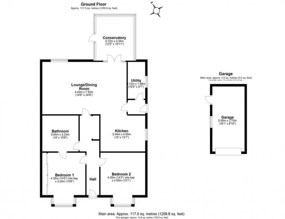 Floorplan for Hillside Road, Frodsham