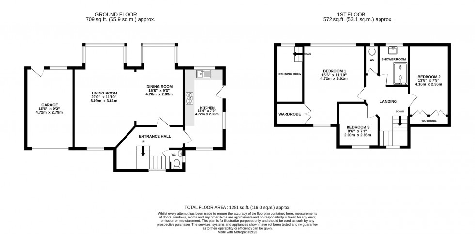 Floorplan for Clifton Drive, Wilmslow