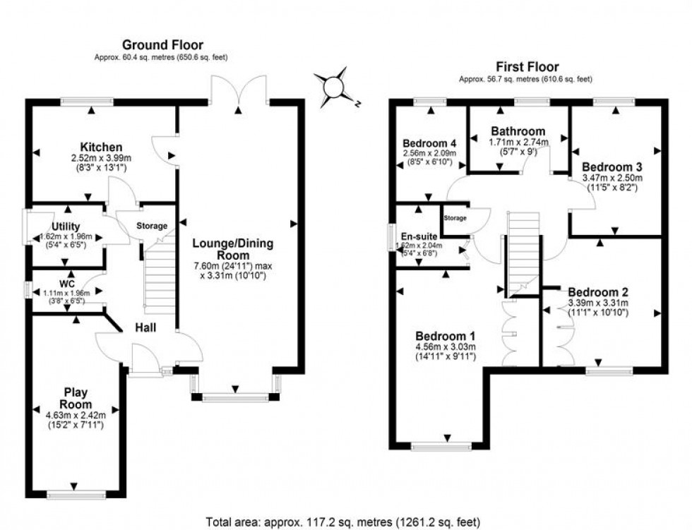 Floorplan for Waterside Drive, Frodsham