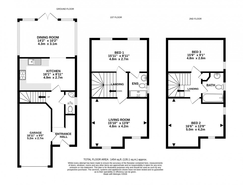 Floorplan for Dukes Walk, Hale, WA15