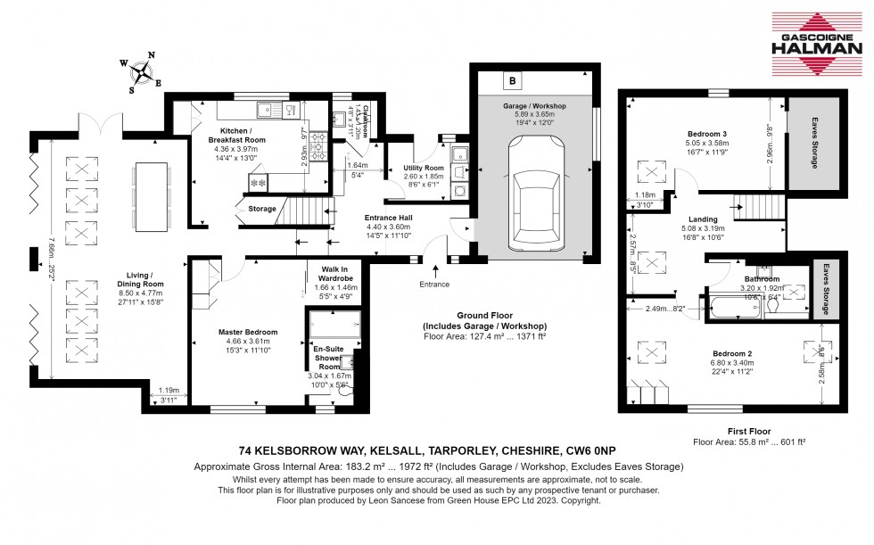 Floorplan for Kelsborrow Way, Kelsall, Tarporley