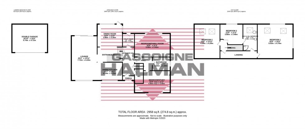 Floorplan for 46a Moor End Road, Mellor