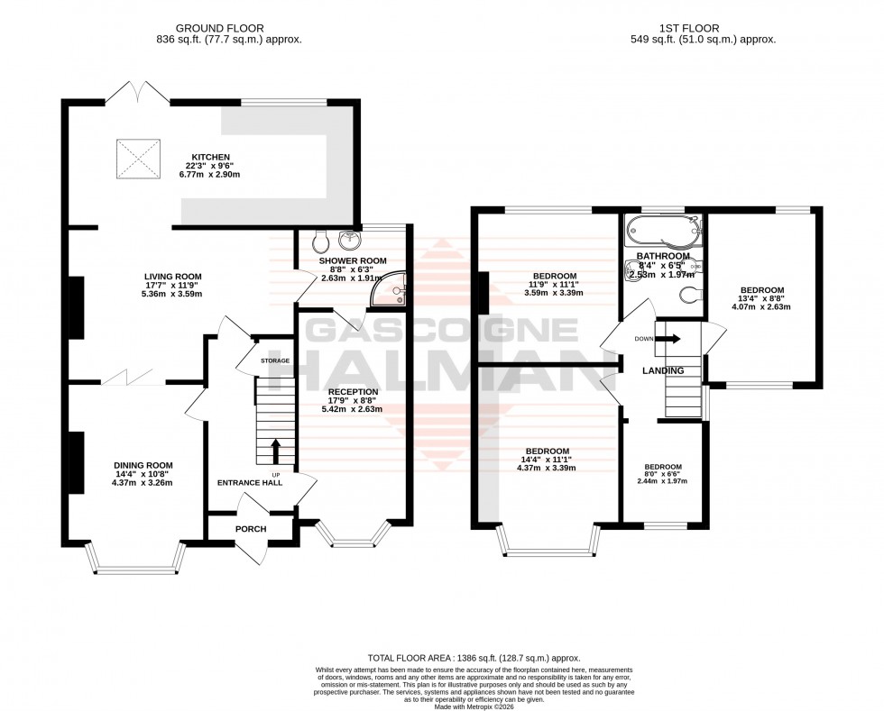 Floorplan for Leith Road, Sale
