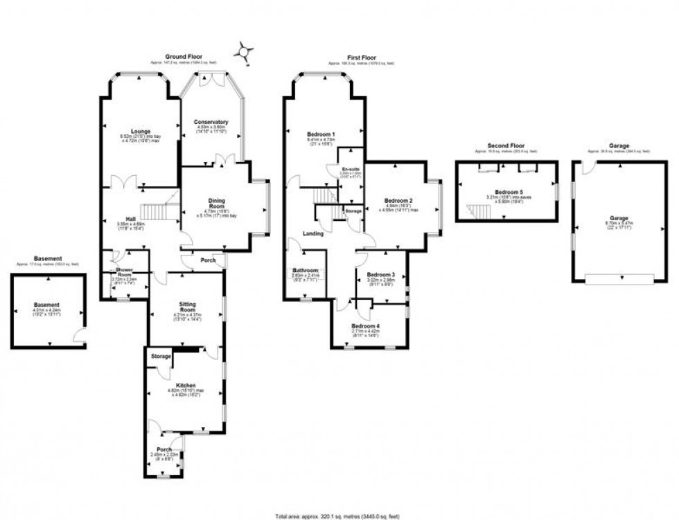Floorplan for Iconic Victorian Splendour in A Superb Setting 