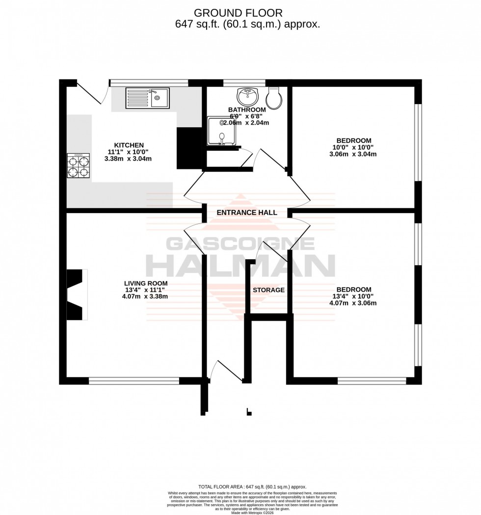 Floorplan for Springfield Road, Sale, M33