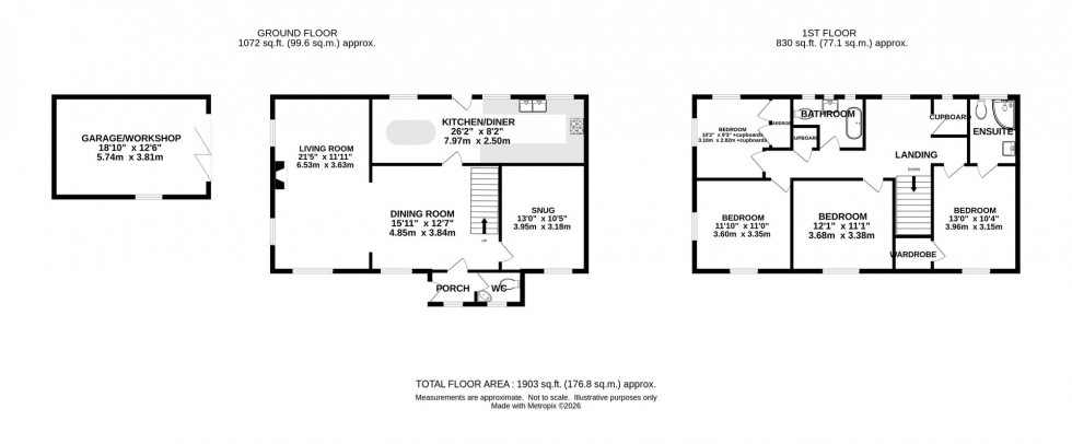 Floorplan for Twemlow Lane, Cranage, CW4