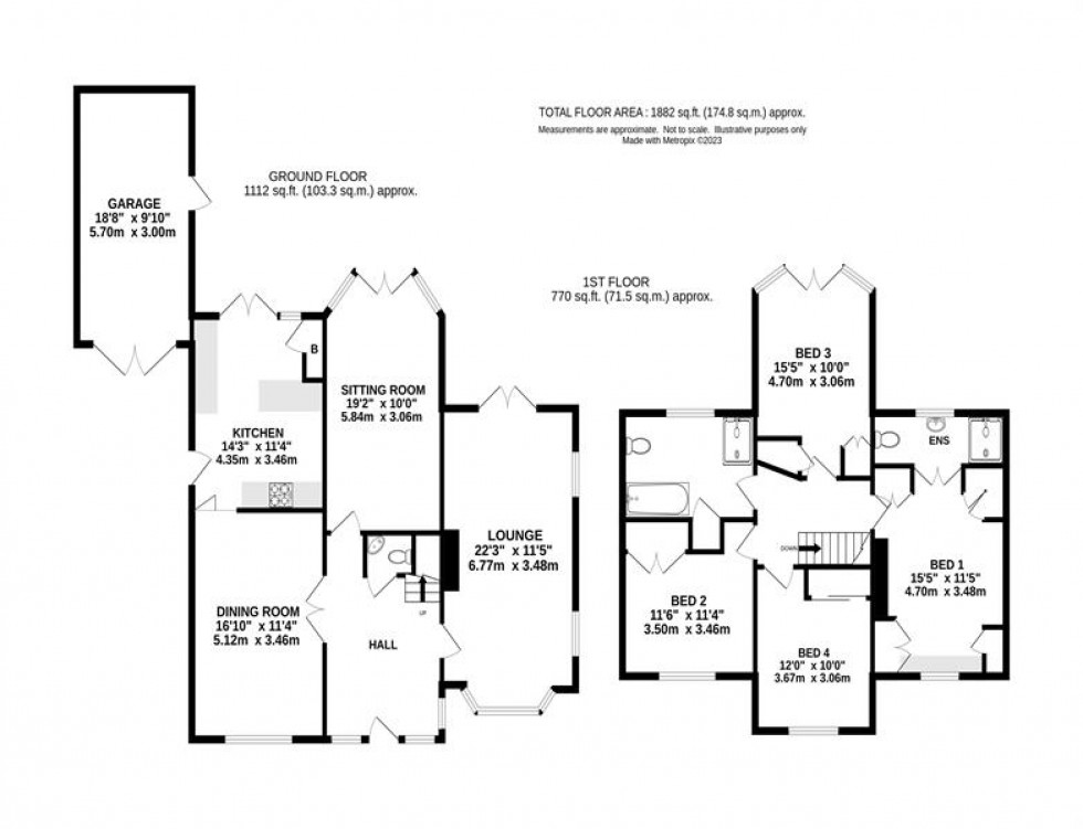 Floorplan for Chapel Lane, Hale Barns, Altrincham