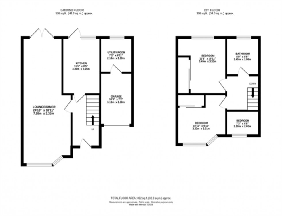 Floorplan for Farnham Avenue, Macclesfield