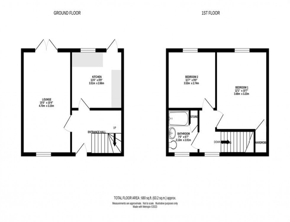 Floorplan for Hulley Road, Macclesfield