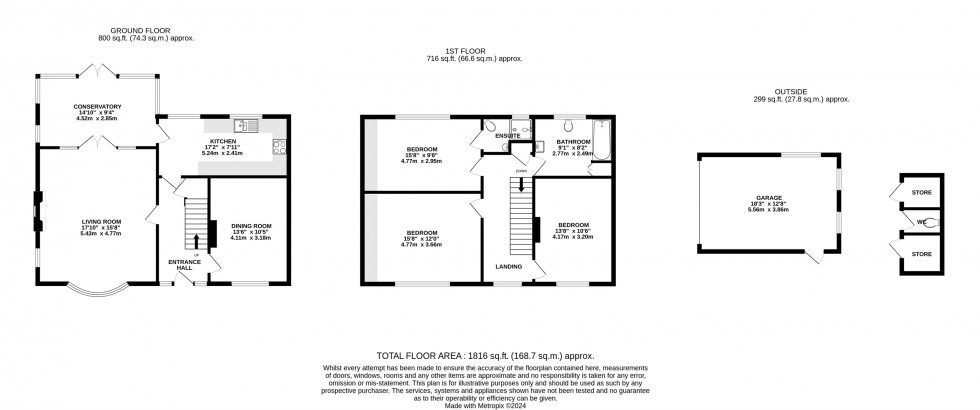 Floorplan for Racecourse Road, Wilmslow