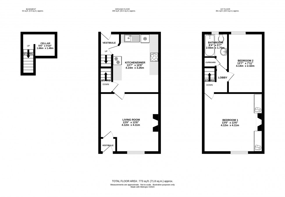 Floorplan for Mottram Road, Broadbottom, Hyde