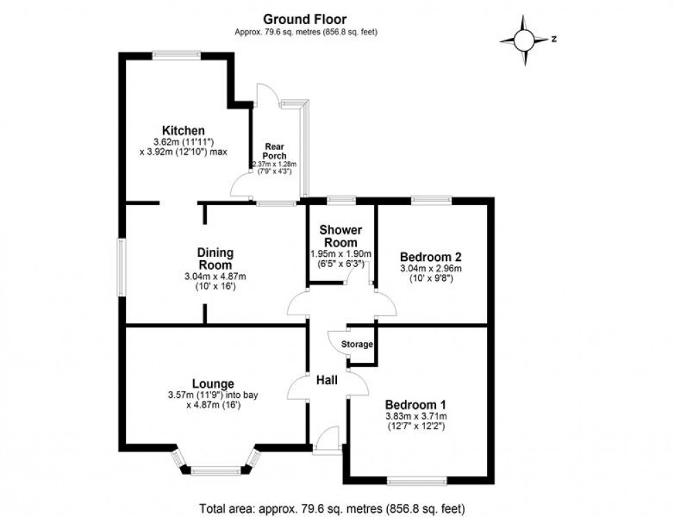 Floorplan for Townfield Lane, Frodsham