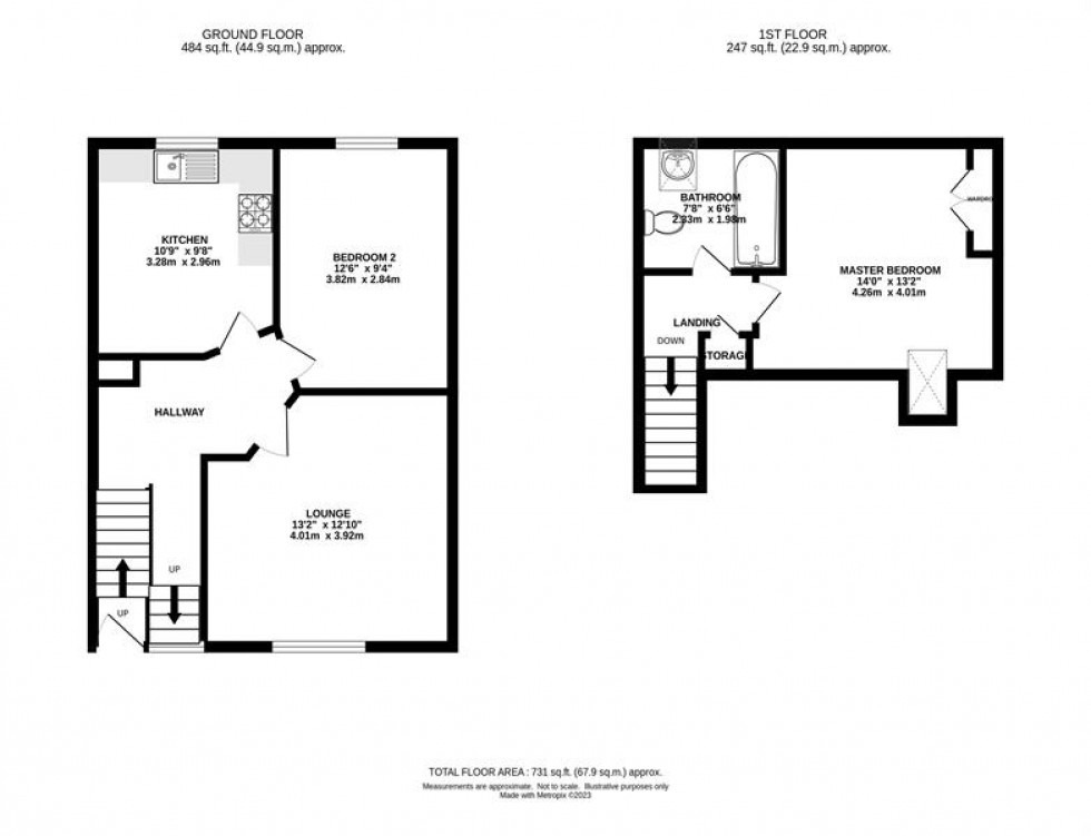 Floorplan for Hayden Court, Glossop
