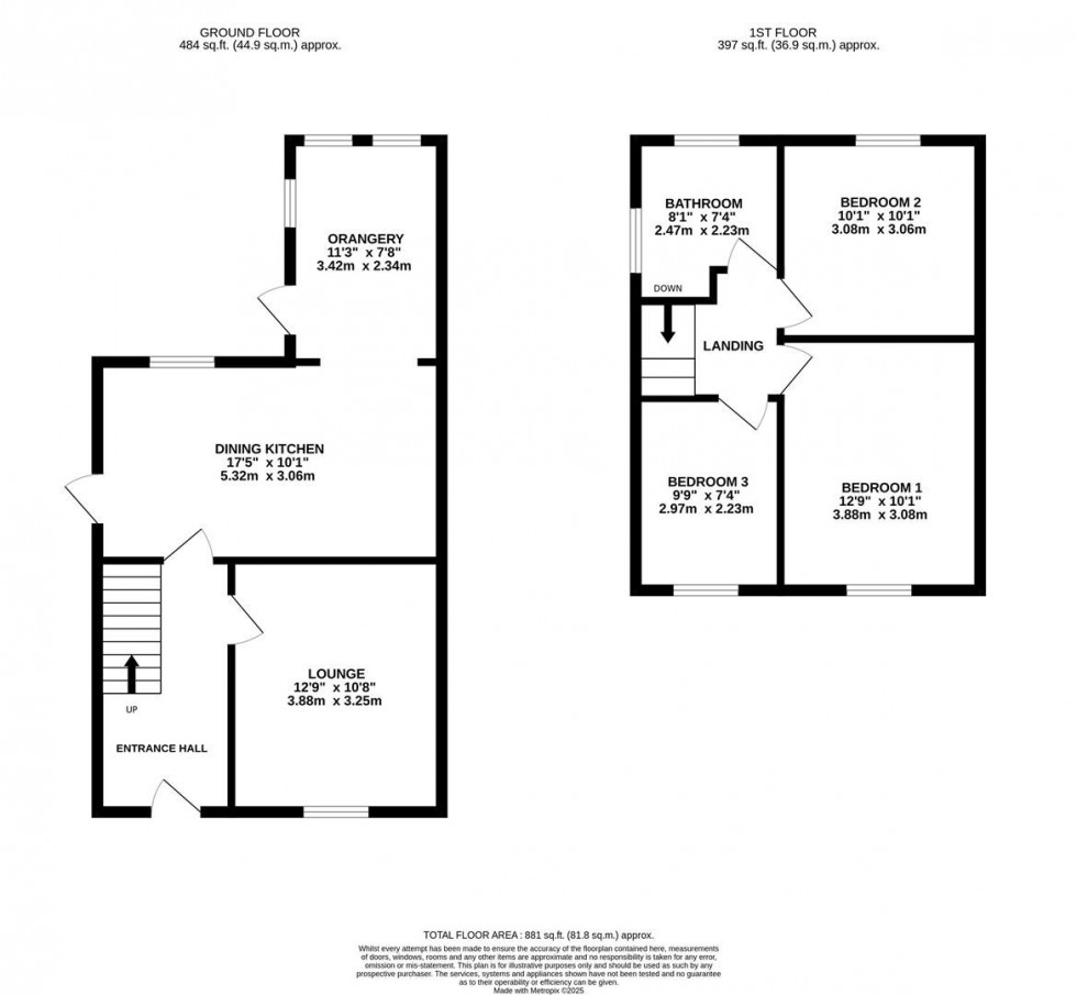 Floorplan for Maple Avenue, Poynton, 