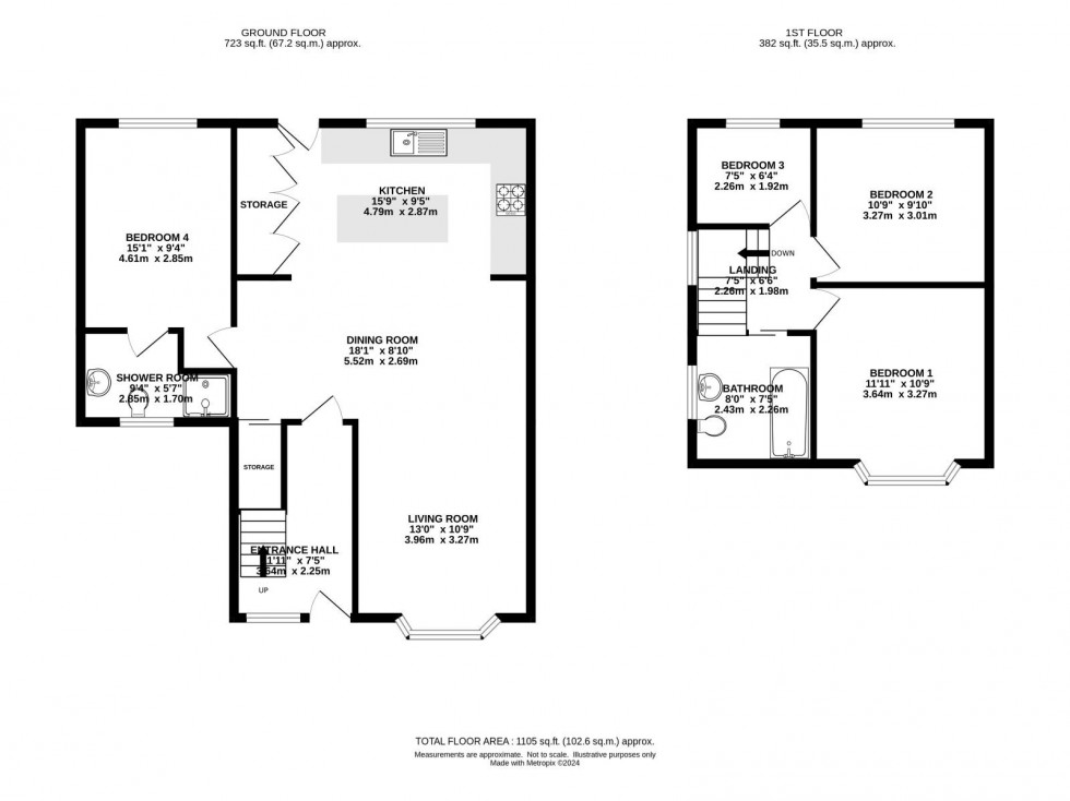 Floorplan for Highcroft Avenue, West Didsbury