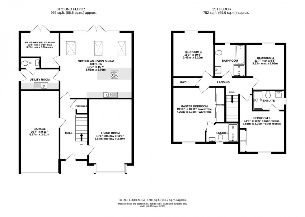 Floorplan for Blackberry Gardens, Goostrey
