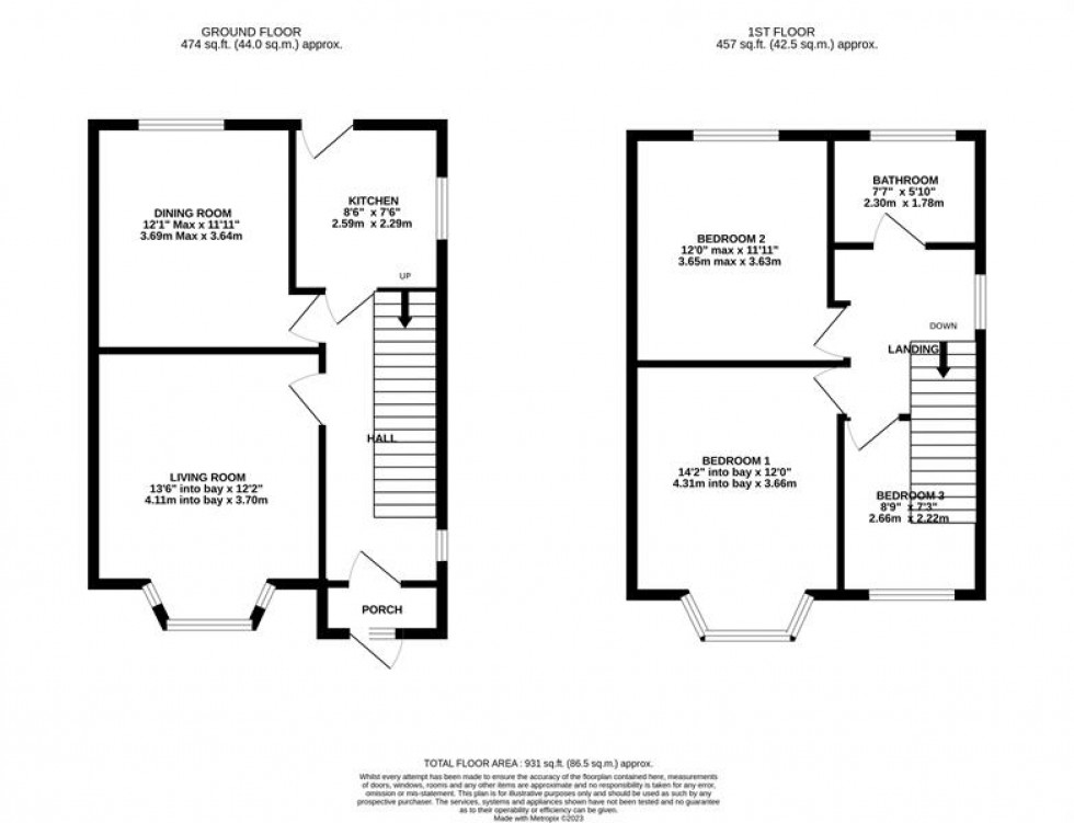 Floorplan for Robin Hood Lane, Helsby, Frodsham
