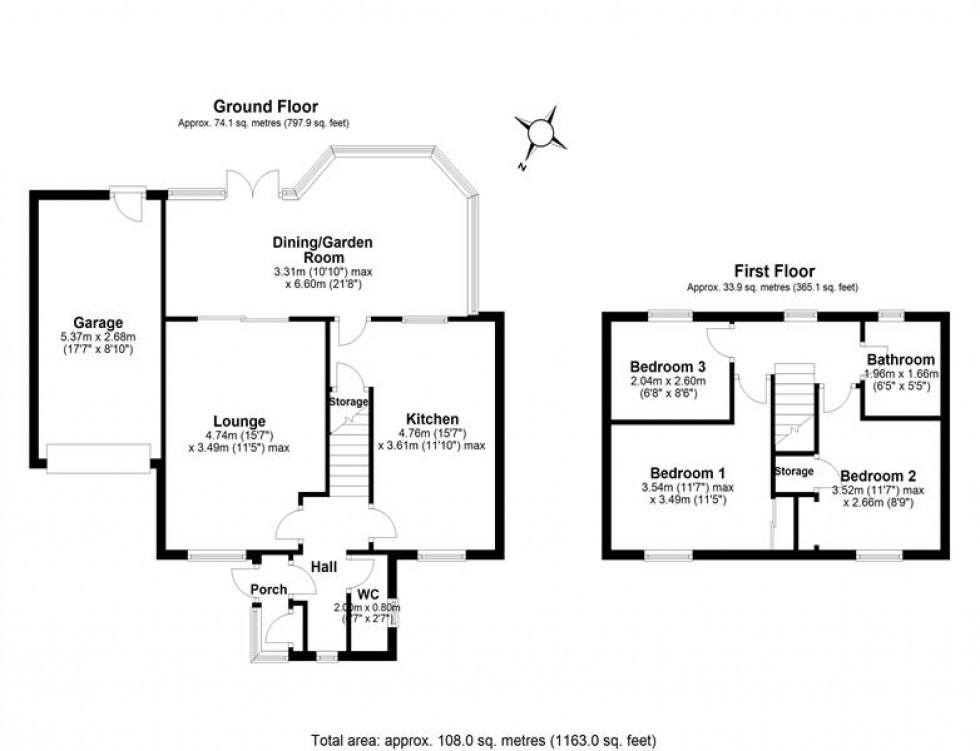 Floorplan for Orchard Place, Helsby, Frodsham