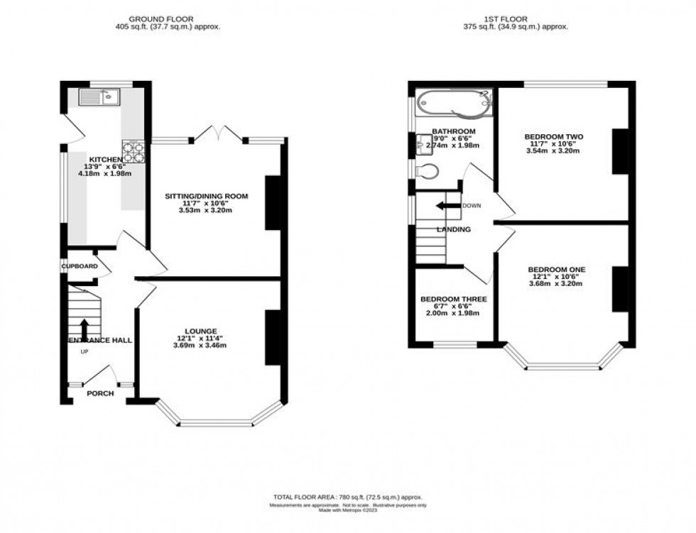 Floorplan for Rudyard Grove, Heaton Chapel, Stockport
