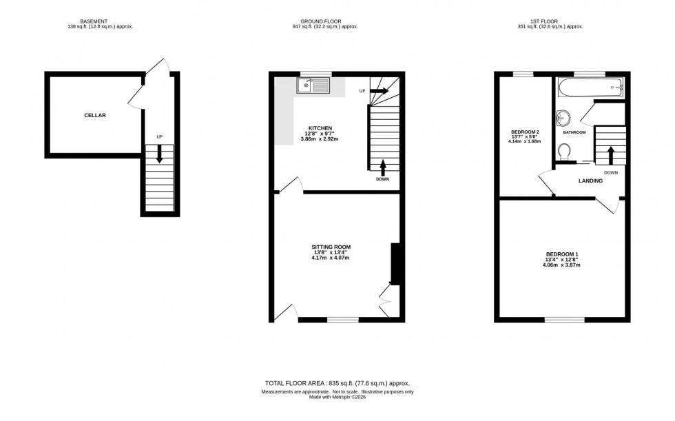 Floorplan for Meadow Lane, Disley, SK12