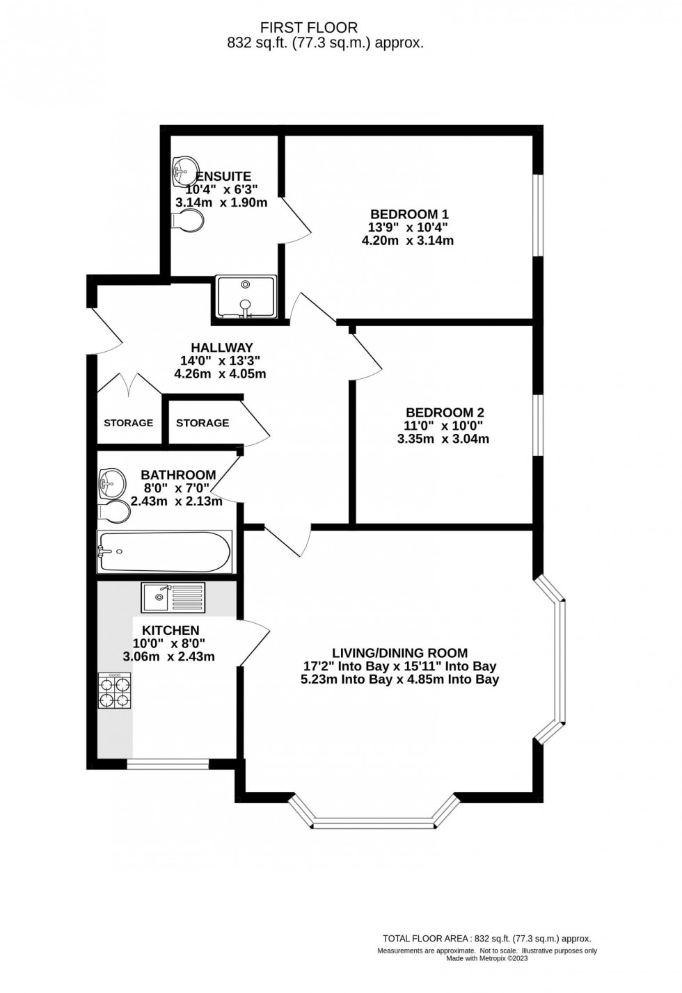 Floorplan for Windsor House, Olive Shapley Avenue, Didsbury