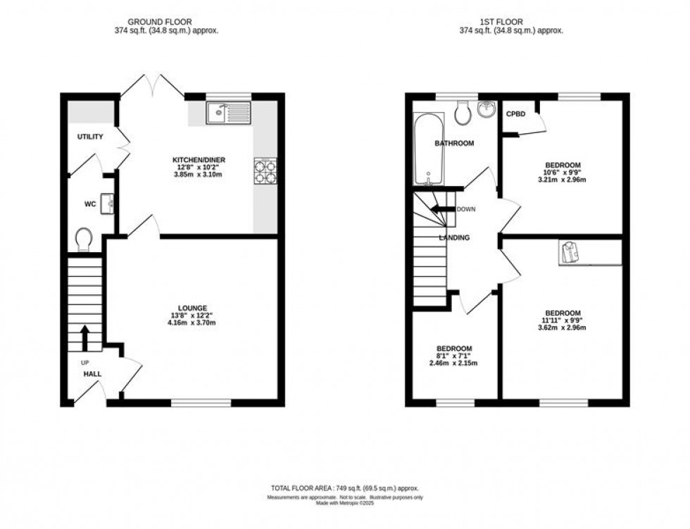 Floorplan for Thomas Meadows, Chapel-En-Le-Frith, High Peak