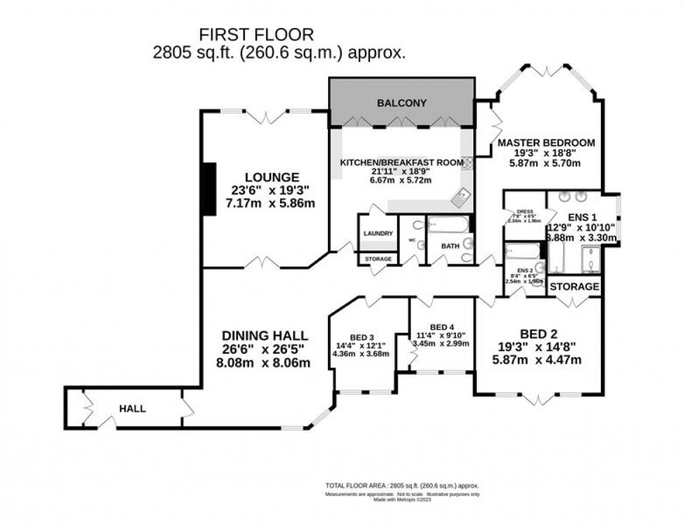 Floorplan for Beechmount, Langham Road, Bowdon