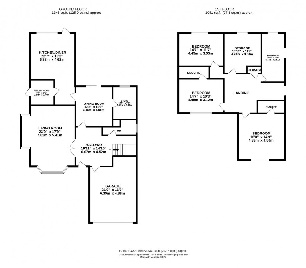 Floorplan for Werneth Road, Woodley, SK6