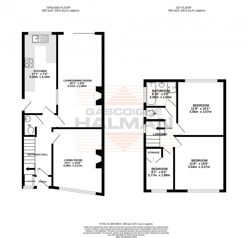 Floorplan for Gaydon Road, Sale, M33