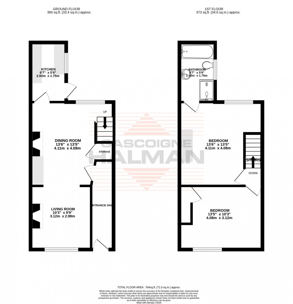 Floorplan for Stamford Street, Sale, M33