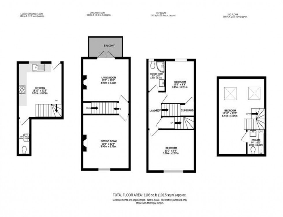 Floorplan for Kinder Road, Hayfield, High Peak