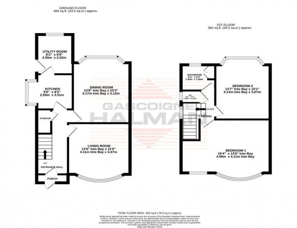 Floorplan for Derbyshire Road South, Sale