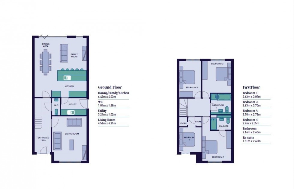 Floorplan for Plot 4 Hawthorn Grange, Lymm