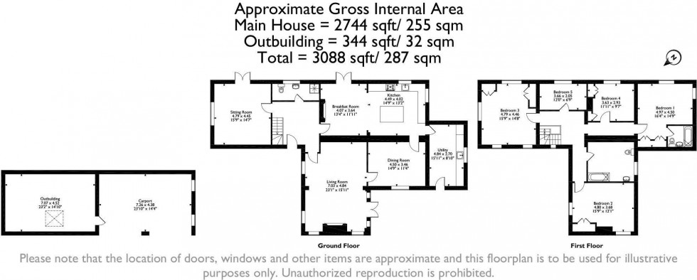 Floorplan for Moss Lane, Harthill, Chester