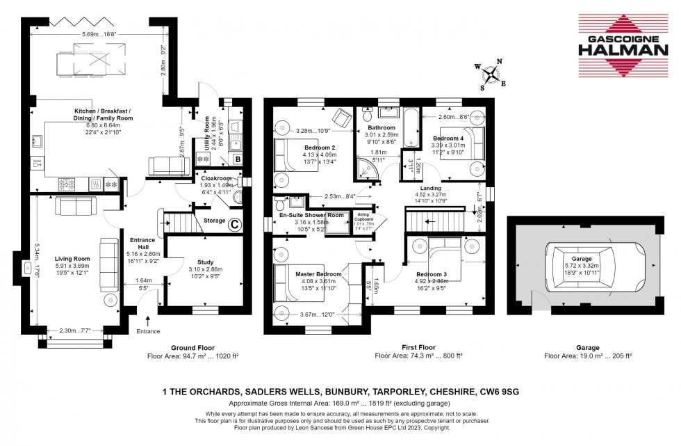 Floorplan for The Orchards, Sadlers Wells, Bunbury, Tarporley
