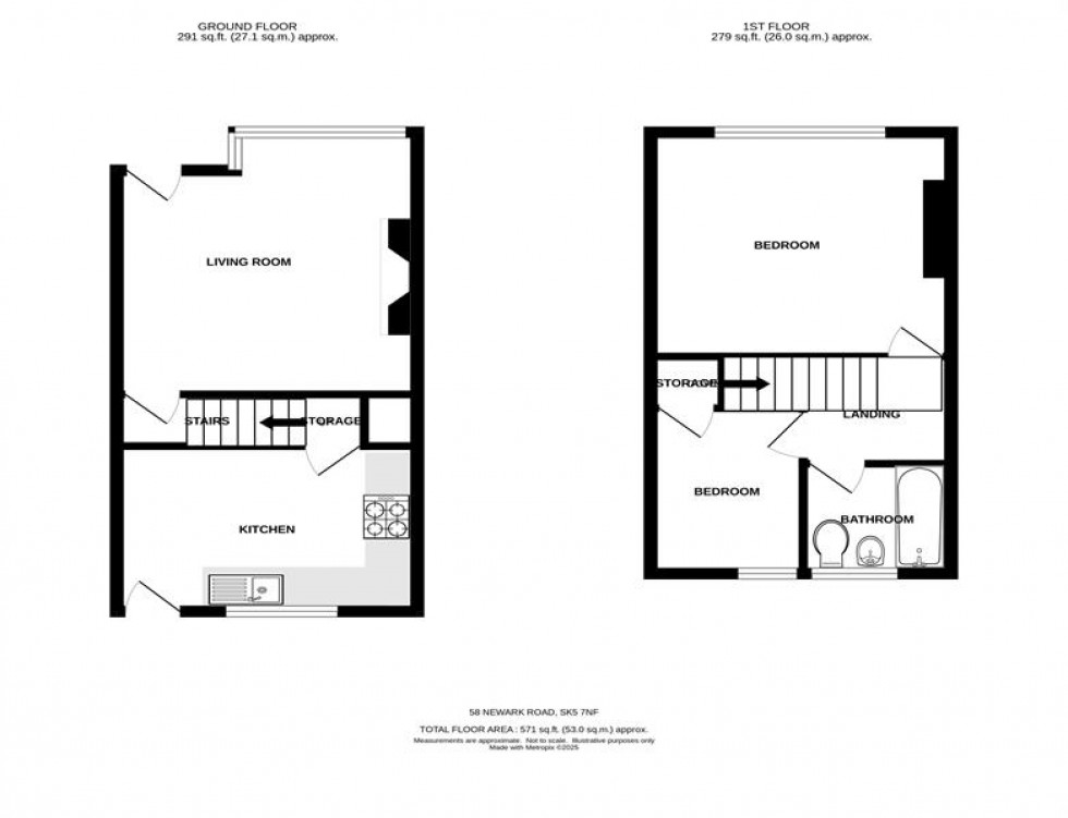 Floorplan for Reddish, Stockport
