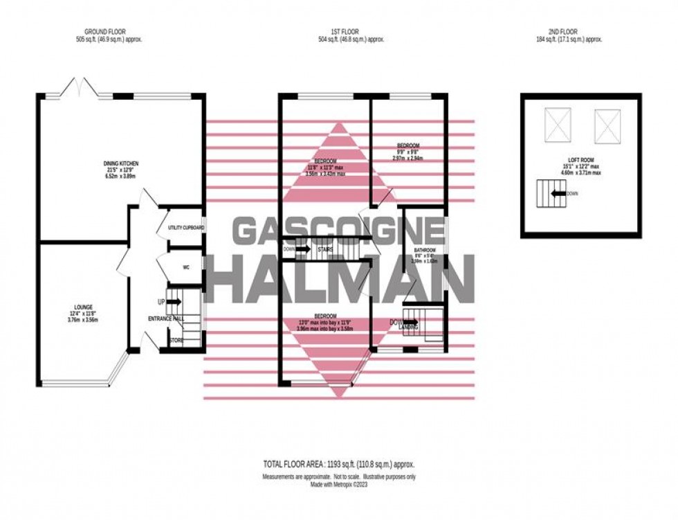 Floorplan for Grove Lane, Cheadle Hulme