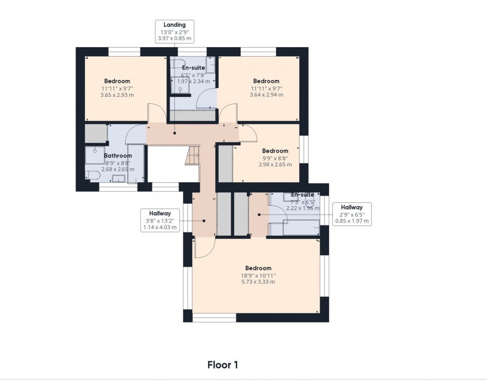 Floorplan for Langford Court, Tarvin, Chester