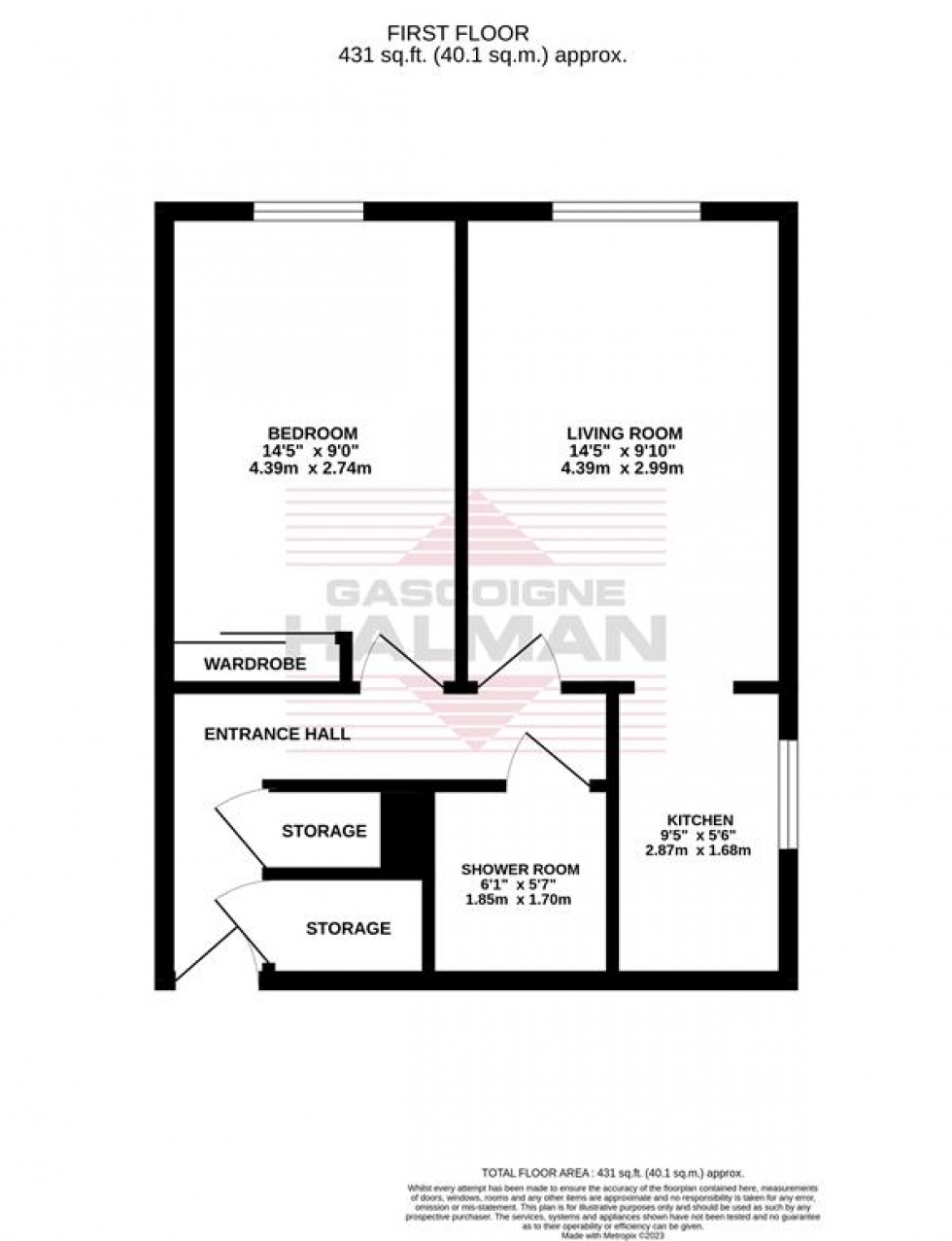Floorplan for Patterdale, Boundary Court, Cheadle