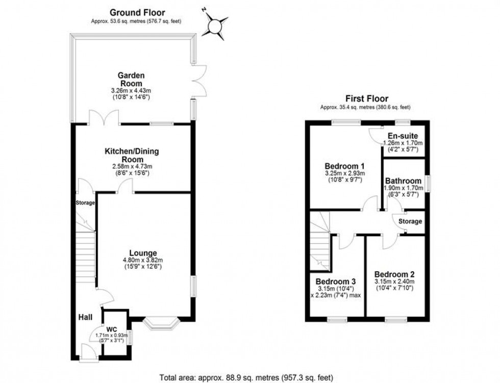 Floorplan for Wayford Mews, Frodsham