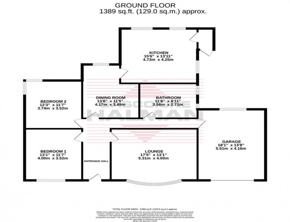 Floorplan for Aysgarth Avenue, Cheadle