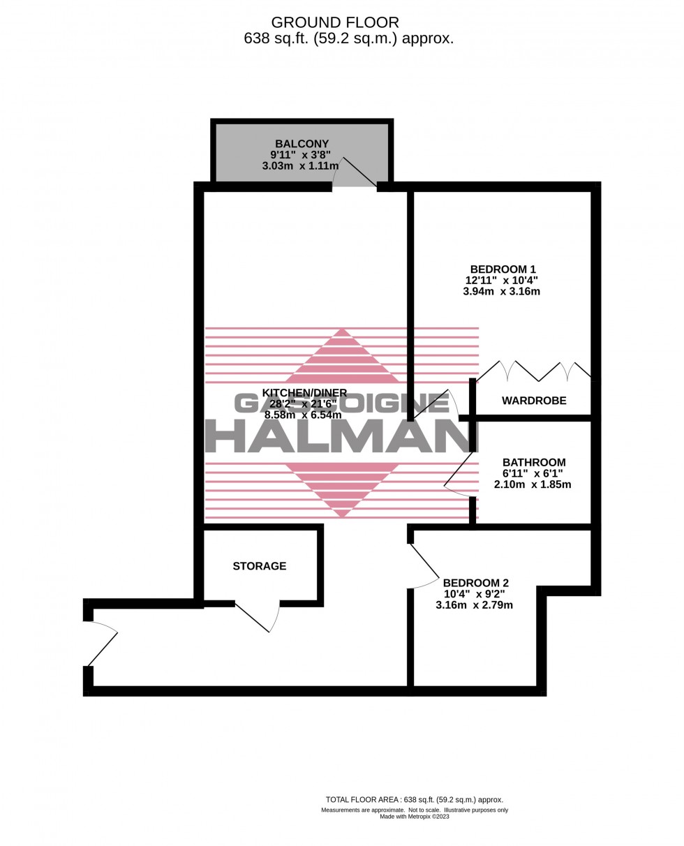Floorplan for Valiant House, Altrincham