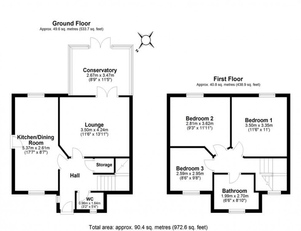 Floorplan for Watersedge, Frodsham