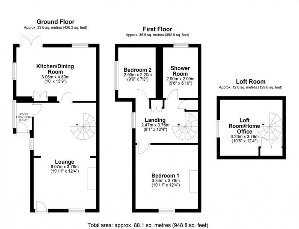 Floorplan for Sugar Lane, Manley, Frodsham