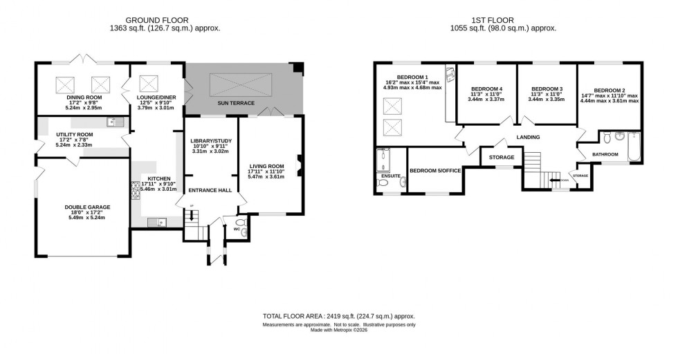 Floorplan for Wych Lane, Adlington, SK10