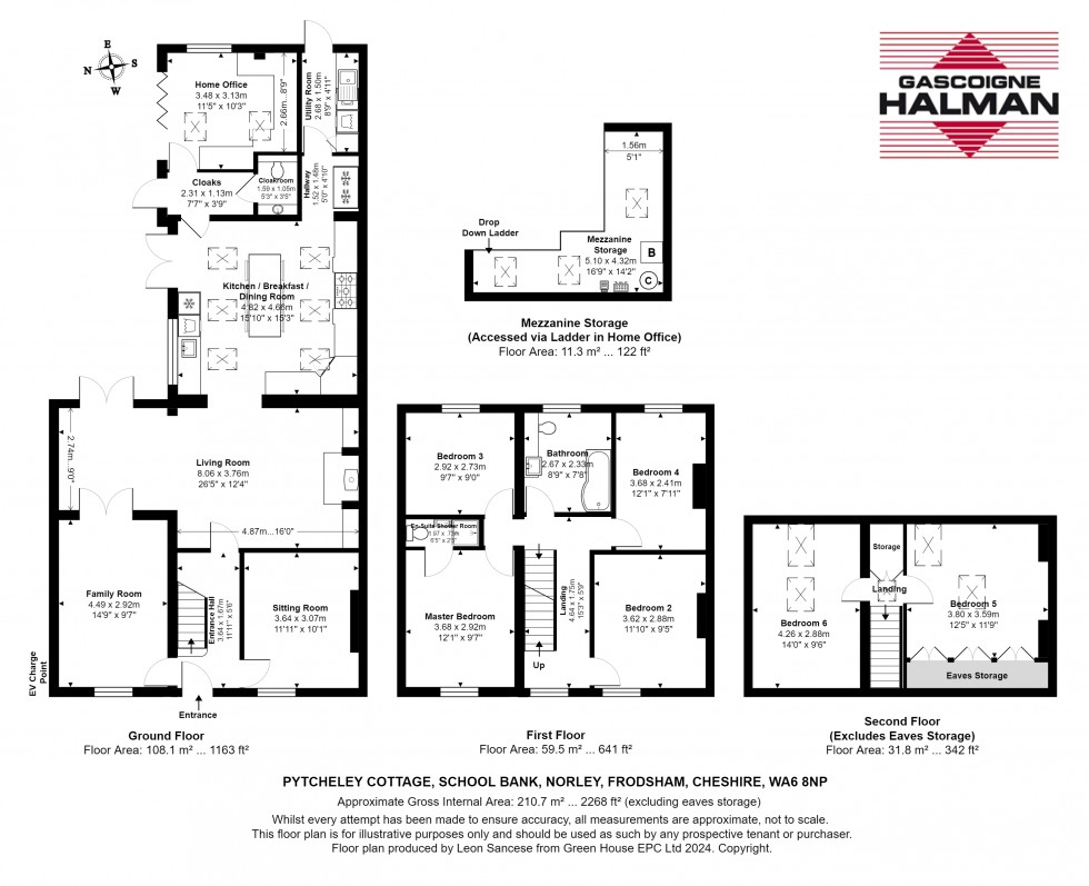 Floorplan for School Bank, Norley, Frodsham