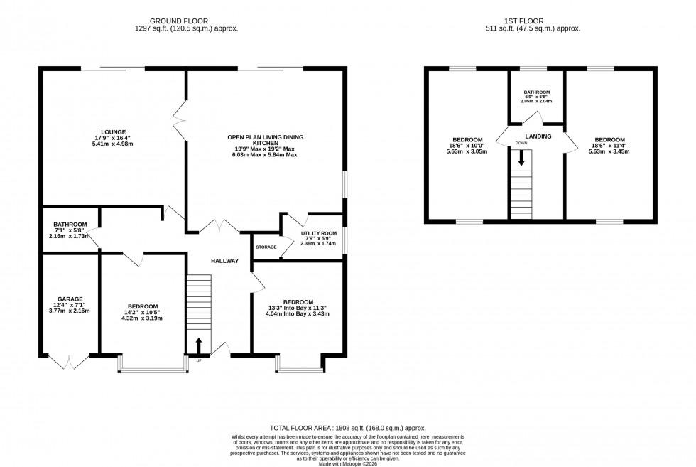 Floorplan for Chester Road, Poynton