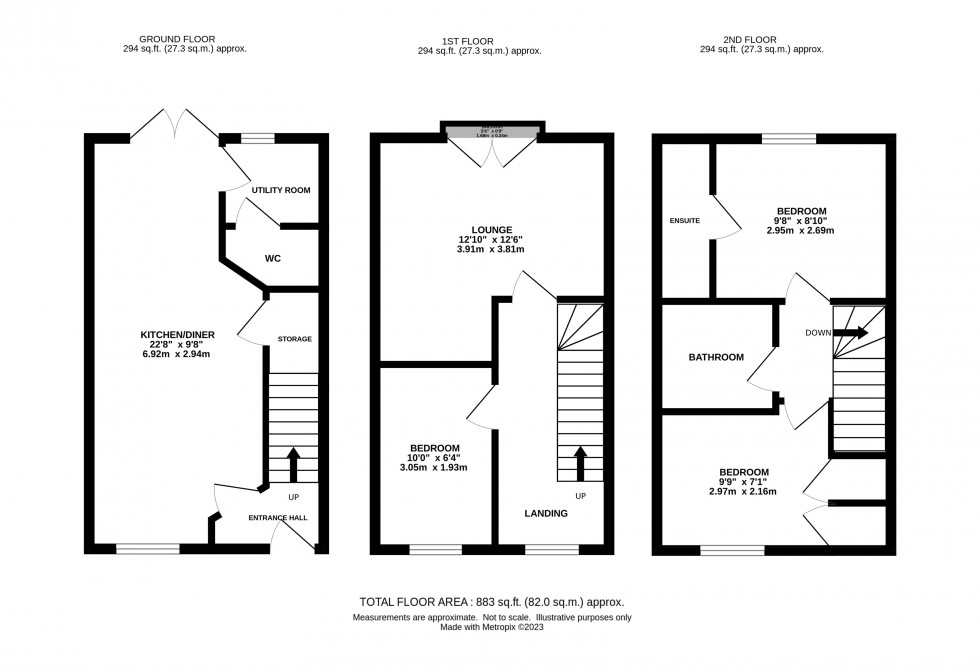 Floorplan for Powder Mill Road, Warrington