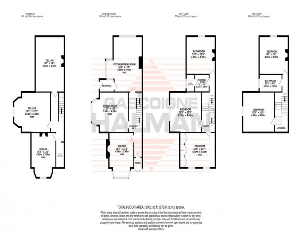 Floorplan for Derbyshire Road, Sale