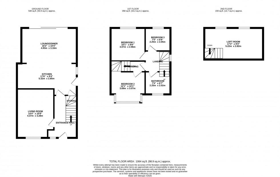 Floorplan for Barley Road, Thelwall